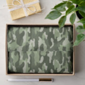 Olive Green Camouflage Seidenpapier (Geschenk)