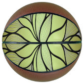 Olive Green Creative Verlass Pattern Basketball (Vorderseite)