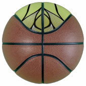 Olive Green Creative Verlass Pattern Basketball (Rechts)