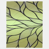 Olive Green Creative Verlass Pattern Fleecedecke (Vorderseite)