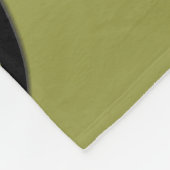 Olive Green Creative Verlass Pattern Fleecedecke (Ecke)