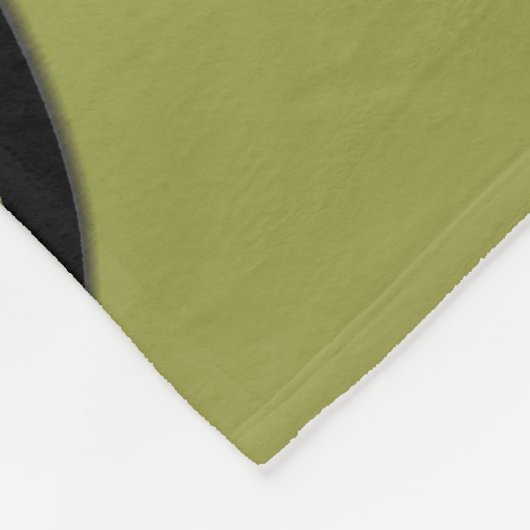 Olive Green Creative Verlass Pattern Fleecedecke (Ecke)