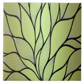 Olive Green Creative Verlass Pattern Fliese (Vorderseite)