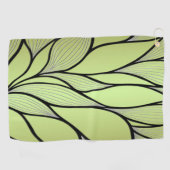 Olive Green Creative Verlass Pattern Golfhandtuch (Horizontal)
