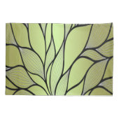 Olive Green Creative Verlass Pattern Kissenbezug (Rückseite)