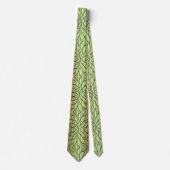 Olive Green Creative Verlass Pattern Krawatte (Vorderseite)