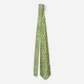 Olive Green Creative Verlass Pattern Krawatte (Rückseite)