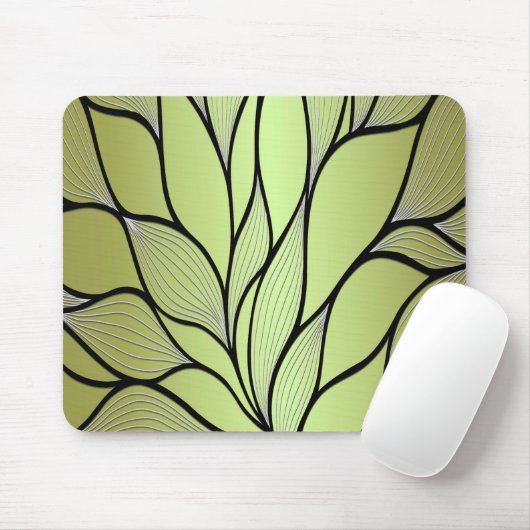 Olive Green Creative Verlass Pattern Mousepad (Mit Mouse)