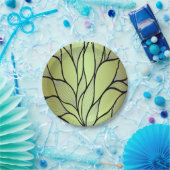 Olive Green Creative Verlass Pattern Pappteller (Party)