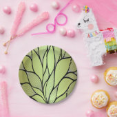 Olive Green Creative Verlass Pattern Pappteller (Party)