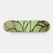 Olive Green Creative Verlass Pattern Skateboard (Horizontal)