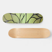 Olive Green Creative Verlass Pattern Skateboard (Horizontal)