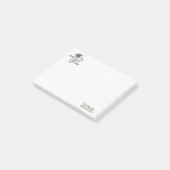 Olive Green Crochet schnell, Die warm Post-it Klebezettel (angewinkelt)