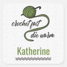 Olive Green Crochet schnell, Die warm