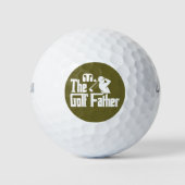 Olive Green Custom Monogram The Golf Vater Golfball (Vorderseite)