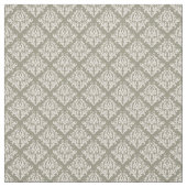 Olive Green Damask Stoff (Muster)