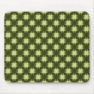 Olive Green Daring Disks Mousepad