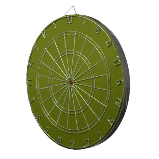 Olive Green Dart Board Dartscheibe (Vorderseite rechts)