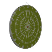 Olive Green Dart Board Dartscheibe (Vorderseite Links)