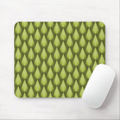Olive Green Dazzling Raindrops Mousepad (Mit Mouse)