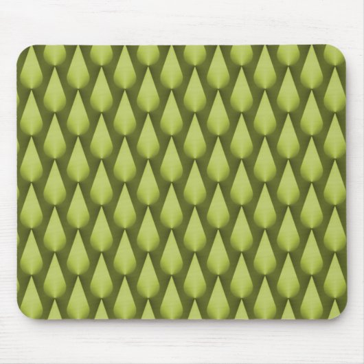 Olive Green Dazzling Raindrops Mousepad (Vorne)