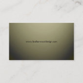 Olive Green Design Business Card Visitenkarte (Rückseite)