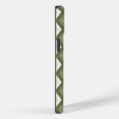 Olive Green Diamant Muster Case-Mate iPhone Hülle (Rückseite / Rechts)