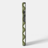Olive Green Diamant Muster Case-Mate iPhone Hülle (Rückseite / Links)