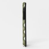 Olive Green Diamant Muster Case-Mate iPhone Hülle (Hinten/Links)