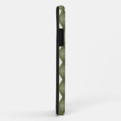 Olive Green Diamant Muster Case-Mate iPhone Hülle (Hinten/Rechts)