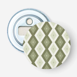 Olive Green Diamant Muster Flaschenöffner