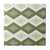 Olive Green Diamant Muster Fliese (Vorderseite)