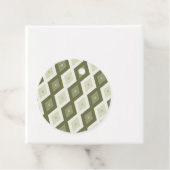 Olive Green Diamant Muster Geschenkanhänger (Beispiel)
