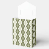 Olive Green Diamant Muster Geschenkschachtel (Geöffnet)