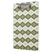 Olive Green Diamant Muster Klemmbrett (Links)