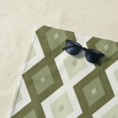 Olive Green Diamant Muster Strandtuch (Beispiel)