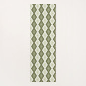 Olive Green Diamant Muster Yogamatte (Rückseite)