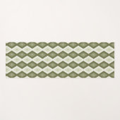Olive Green Diamant Muster Yogamatte (Vorderseite (Horizontal))