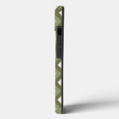 Olive green diamond pattern Case-Mate iPhone case (Rückseite / Links)