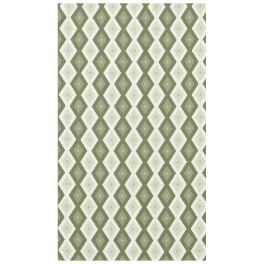Olive green diamond pattern tischdecke (Vorderseite)