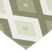 Olive green diamond pattern tischdecke (Schrägansicht)