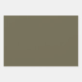 Olive Green Eid Mubarak Bilingual Geschenkpapier Set (Vorderseite 3)