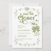 Olive Green ein bisschen Naher als ich Einladung (Vorderseite)