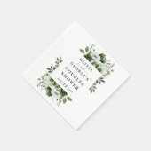 Olive Green Elegant Country Blumenpaare Dusche Serviette (Ecke)