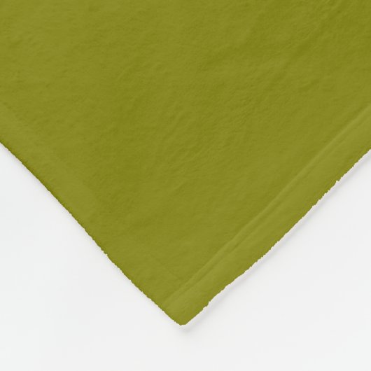 Olive Green Fleece Blanket (Ecke)
