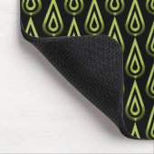 Olive Green Flickering Flames Mousepad (Ecke)