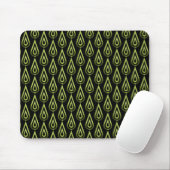Olive Green Flickering Flames Mousepad (Mit Mouse)