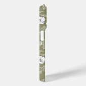 Olive Green Floral Einfache Blume Moderner Name Case-Mate iPhone Hülle (Rückseite / Rechts)
