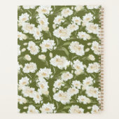 Olive Green Floral Planner Planer (Rückseite)