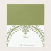 Olive Green French Blüh Arch Wedding (Außenseite Aufgefaltet)